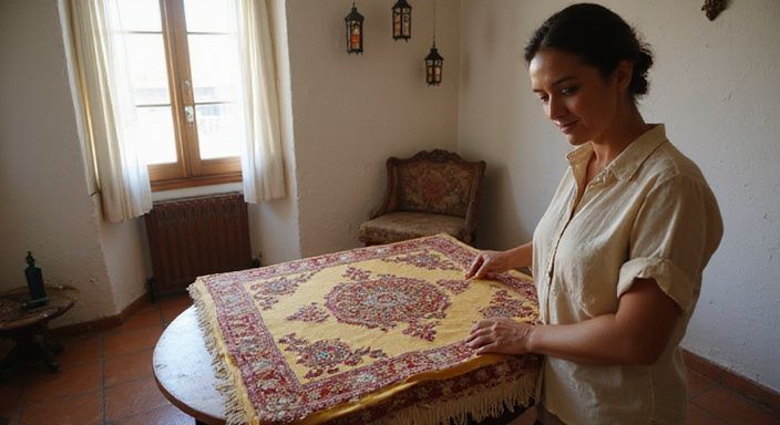 Fijando Flecos de Seda a un Mantón Flamenco Sin Enredos